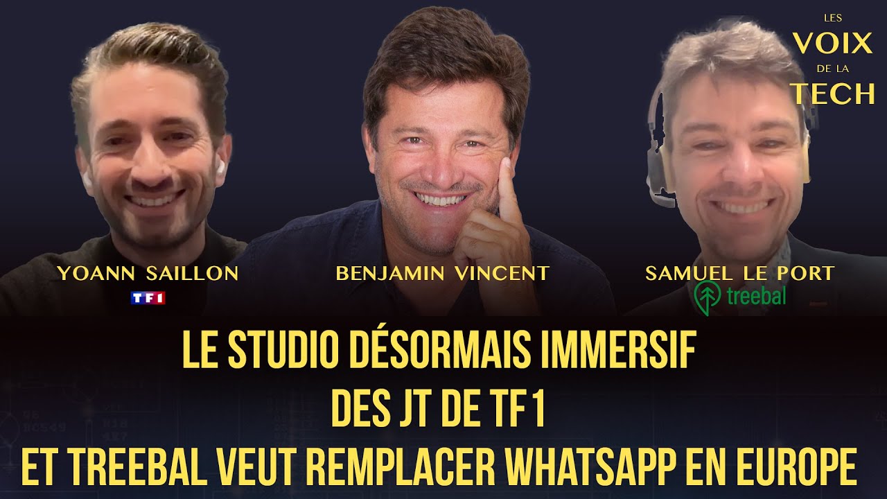 Le studio immersif des JT de TF1 et Treebal veut remplacer WhatsApp en Europe