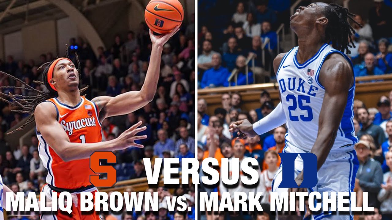 Syracuse's Malik Brown vs. Duke's Mark Mitchell | 2023-24 ACC Men's Basketball