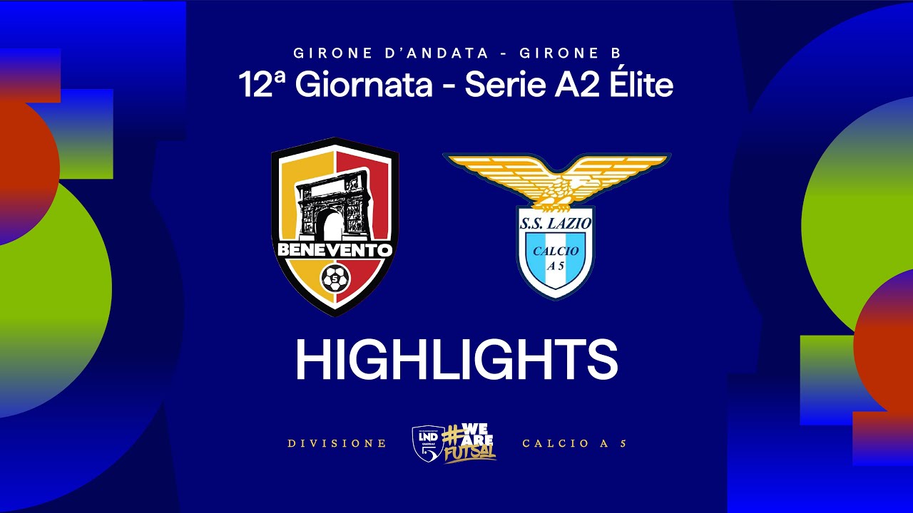 Benevento 5-Lazio 6-4 | Gol e highlights | 12ª giornata | Serie A2 Élite 2025/2026 - Girone B