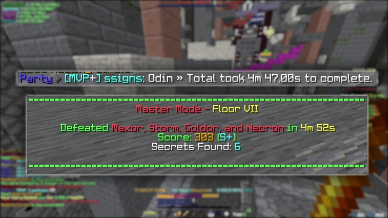 4:52 M7 Healer POV | HYPIXEL SKYBLOCK