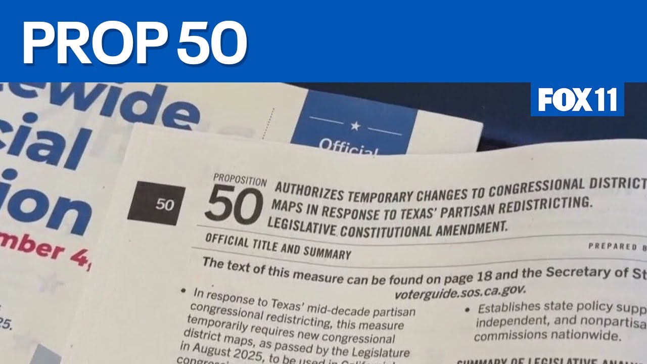Californians to vote on Prop 50  | FOX 11 LA