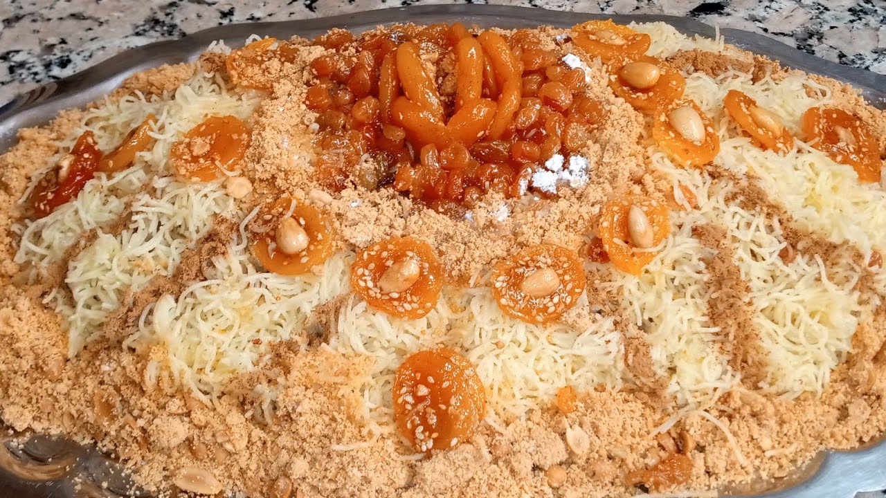 السفة الشعرية و أسرار نجاحها مع طريقة تحضير الزبيب معسل والمشماش معسل ومشكل على شكل وردة🌹👍👍👍