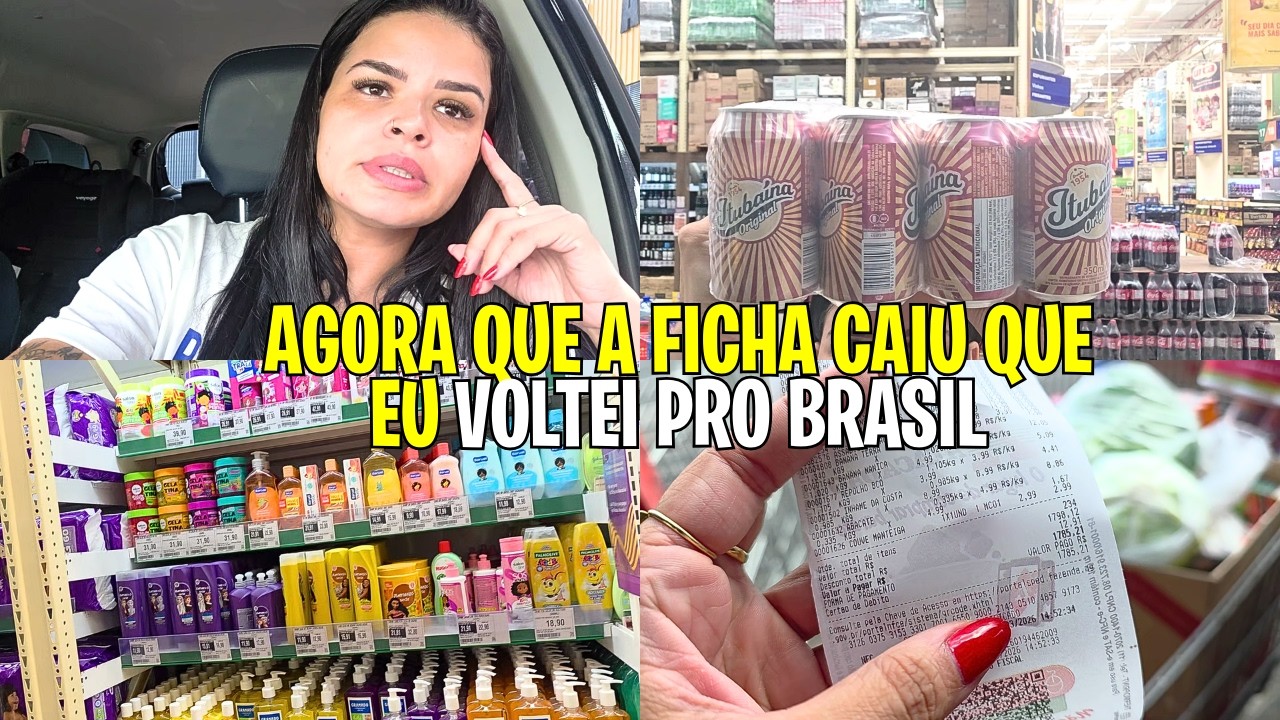 MERCADO NO BRASIL PARA 7 PESSOAS: DEPOIS DE MORAR NOS EUA ESSA É A REALIDADE