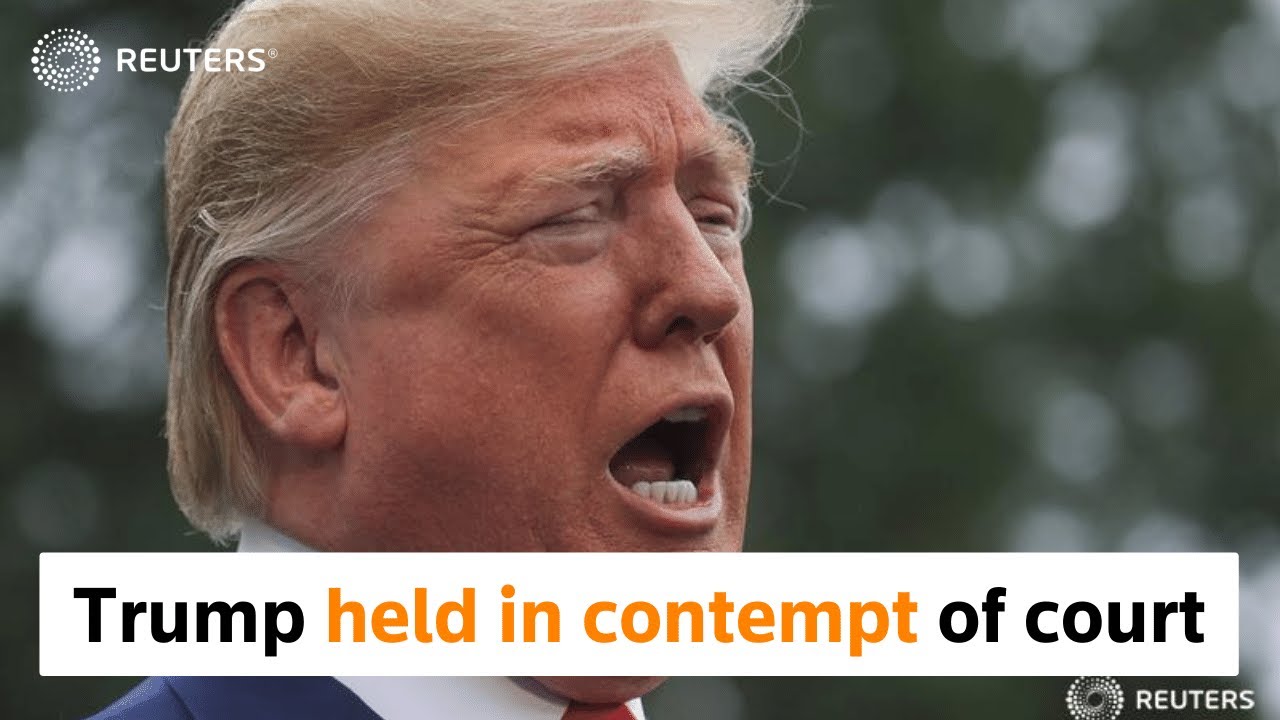 Donald Trump held in contempt of court