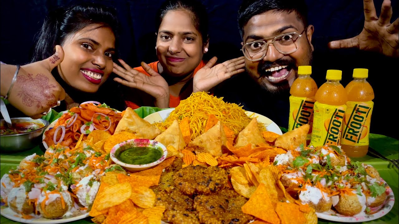 Chaumin, Pasta, Dahi papdi, samosa sabudana pakoda aur nachos and Furiou eating challenge 🔥🔥👌👌🤤