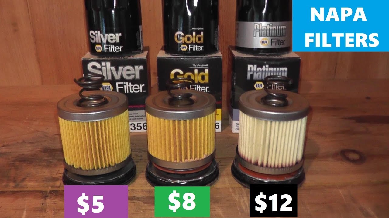 NAPA Silver vs NAPA Gold vs NAPA Platinum Oil Filters