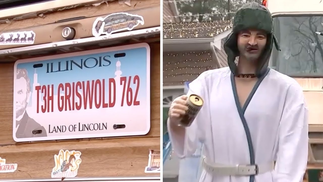 The real Clark Griswold: Man turns lawn into 'Christmas Vacation' set