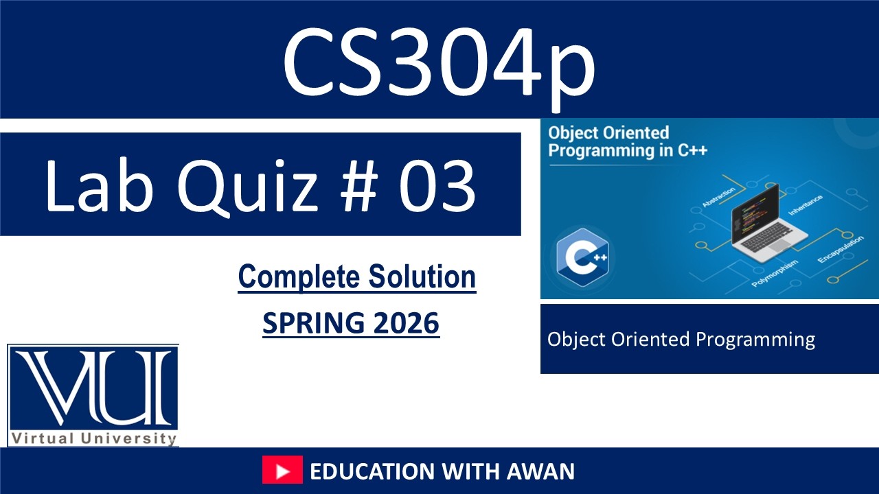 CS304P(Object oriented programming) | Quiz Solution | Spring 2026