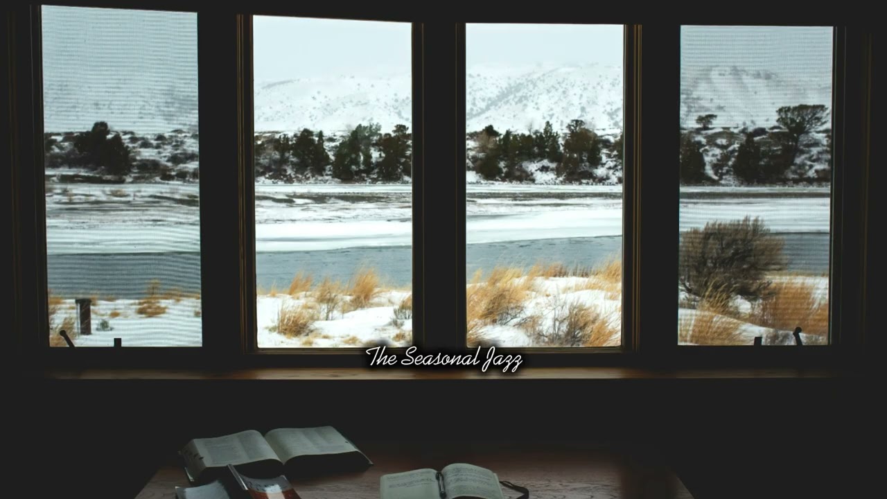 삿포로 눈 내리는 카페, 창가에서 공부하기 ❄️☕ | 집중력 200% 노동요 (3시간 연속 재생) (Eng: Study with me in Sapporo Cafe)