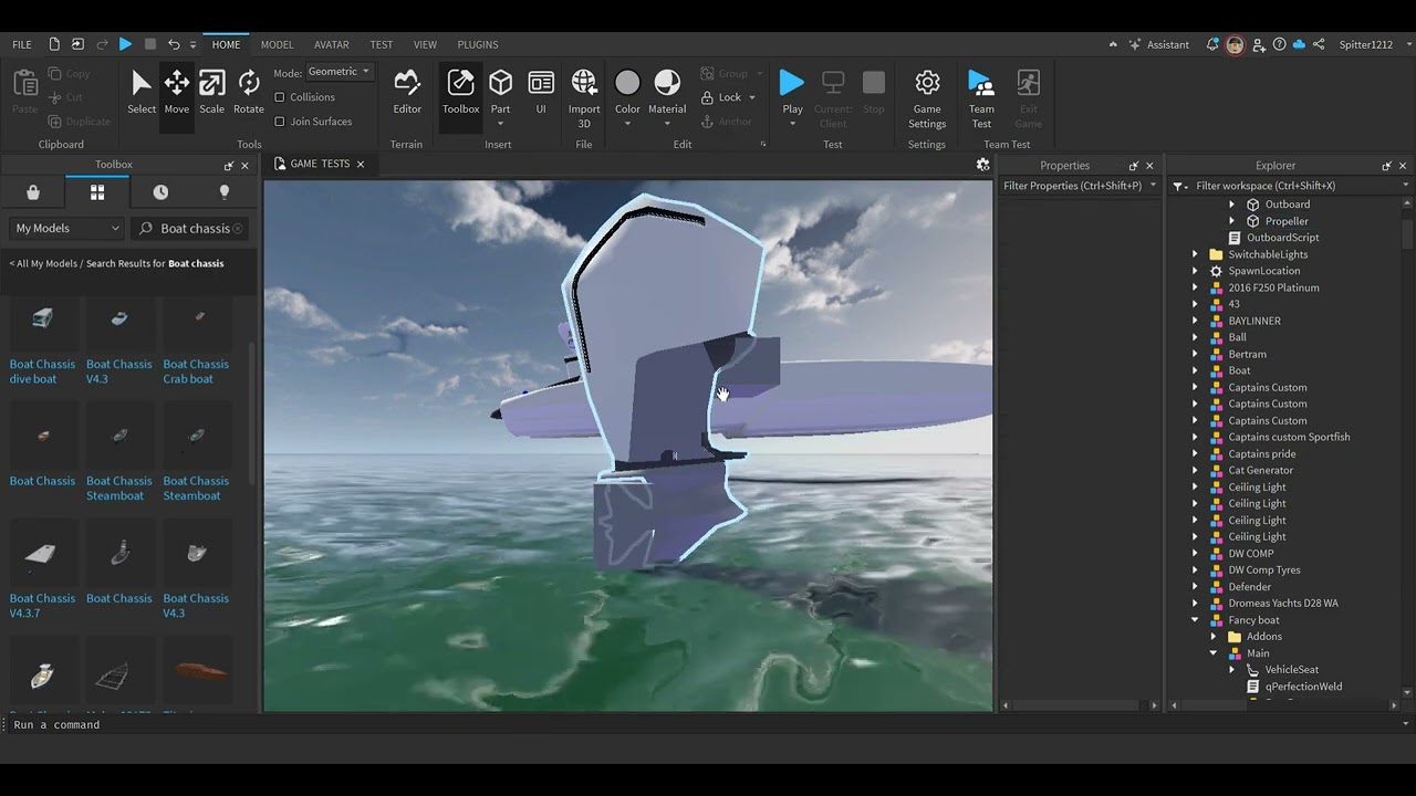 How to install Outboard addons (boat chassis)