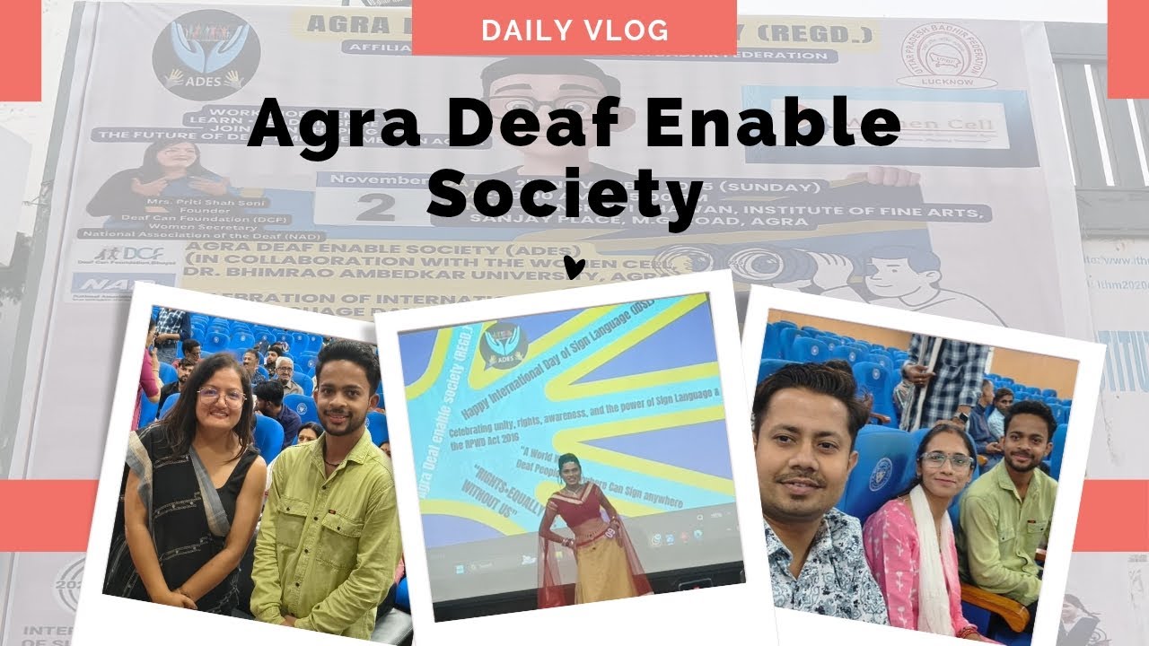 AGRA DEAF ENABLE SOCIETY WORKSHOP - LEARN,LEAD,INSPIRE #vlog #agra #event #society #uttarpradesh 