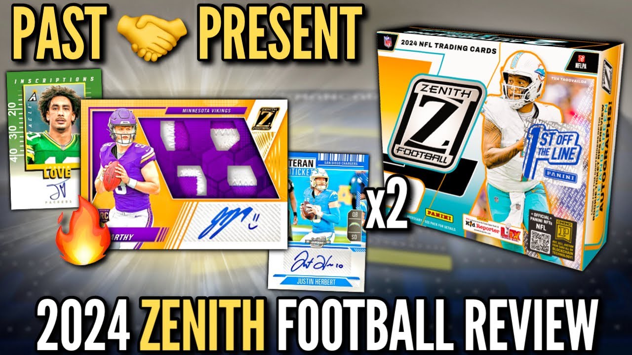 A BLAST FROM THE PAST (AND FUTURE)! 😮🔥 2024 Panini Zenith NFL Football FOTL Hobby Box Review