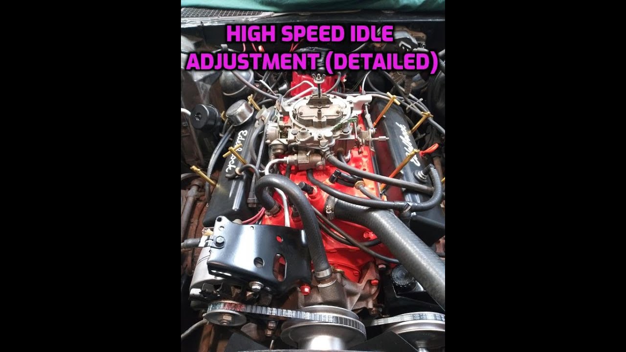 Регулировка холостого хода Quadrajet High Speed