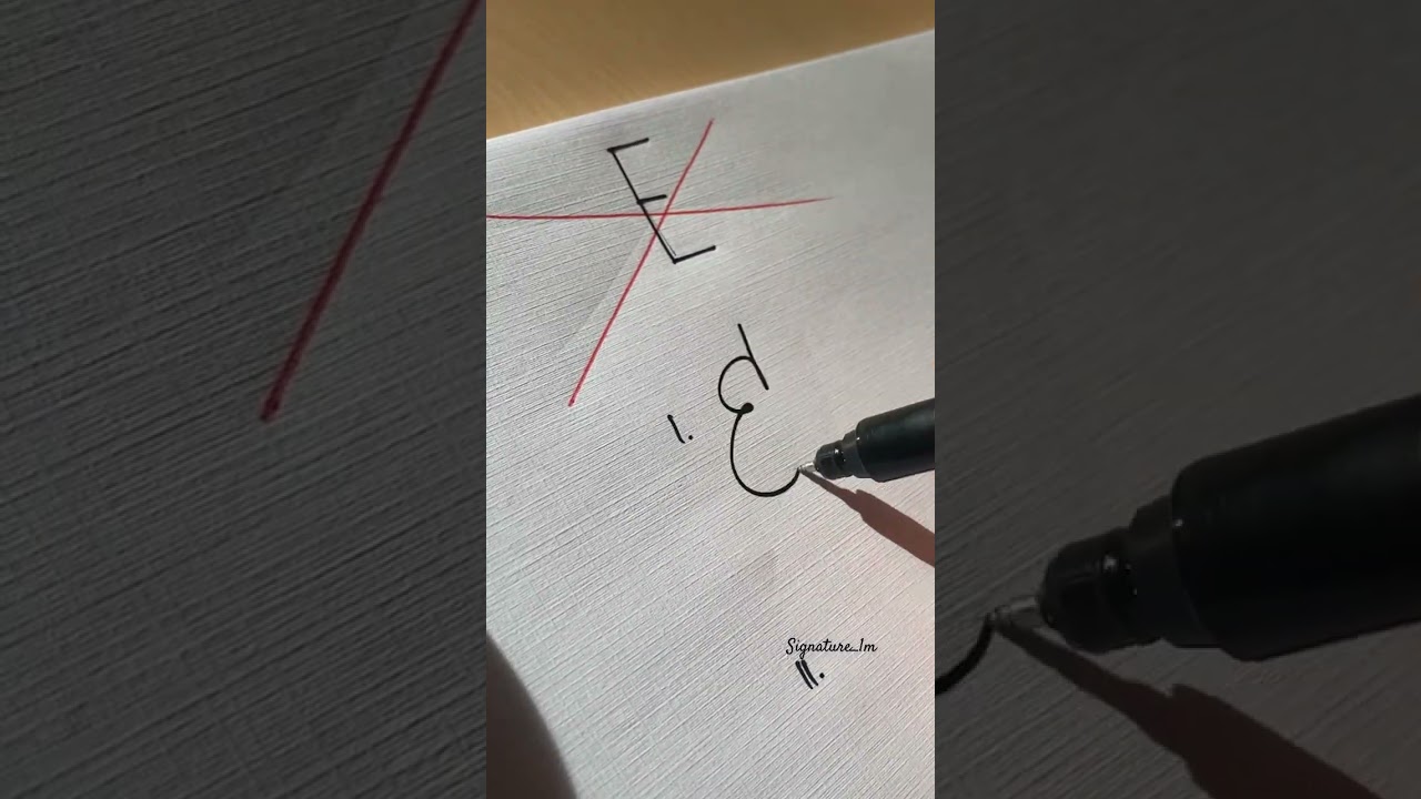 How to sign the letter E?&hearts;️