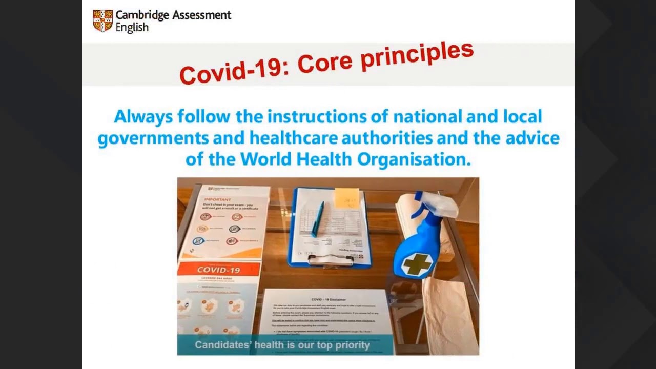 Invigilator Training   BY CAMBRIDGE ASSESSMENT ENGLISH