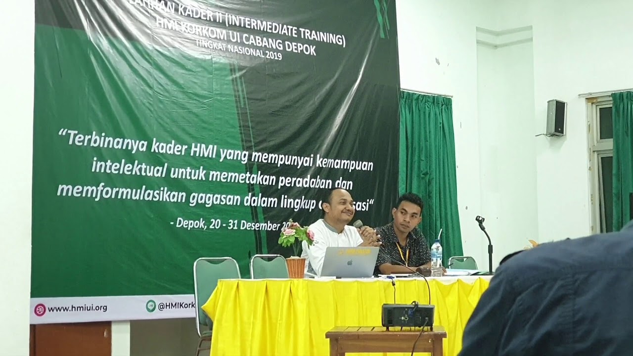 Strategi dan Taktik dalam HMI Oleh H. Fachrul Razi, MIP dalam LK2 HMI Korkom Universitas Indonesia