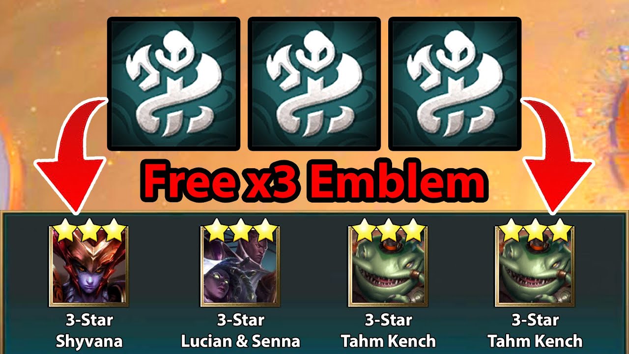 I got Free x3 Bilgewater Emblem Cash Out !??