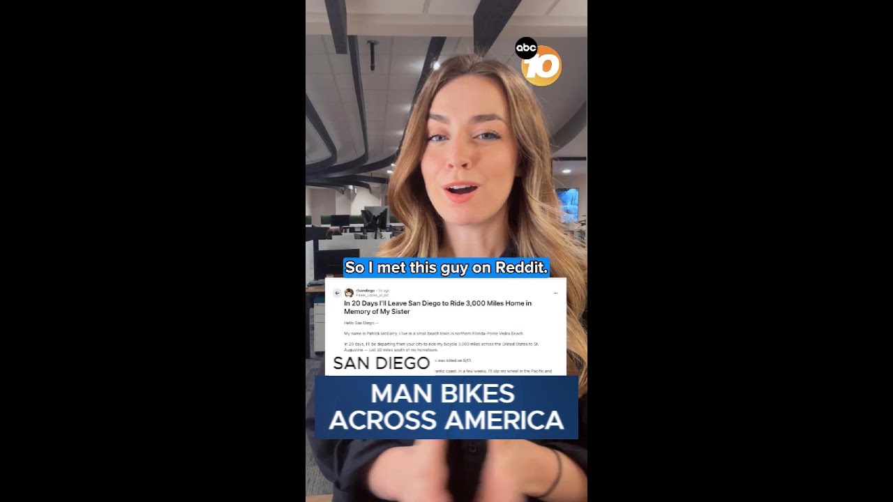 Man attempts cross-country bike ride