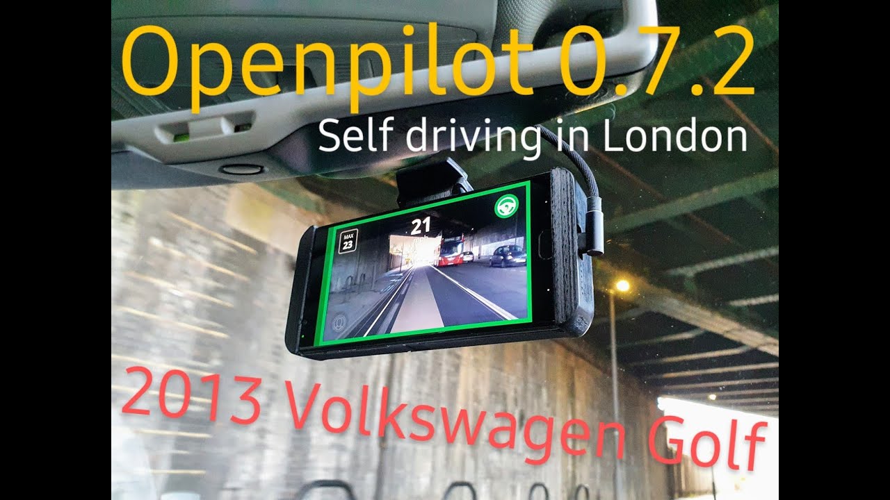 Comma AI Openpilot 0.7.2 London, UK test drive. Volkswagen Golf 2013.