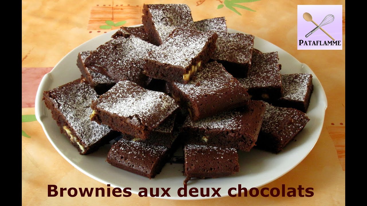 Brownies aux 2 chocolats - recette facile et rapide - easy recipe
