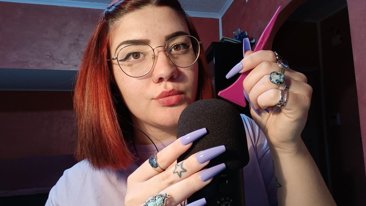 MIC SCRATCHING & TONGUE CLICKING 😴💜 | ASMR ITA