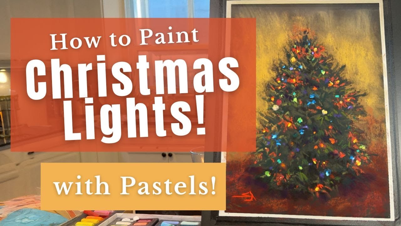 The Secret for Magical Christmas Lights Using Soft Pastel 🎄✨ Easy Lesson!