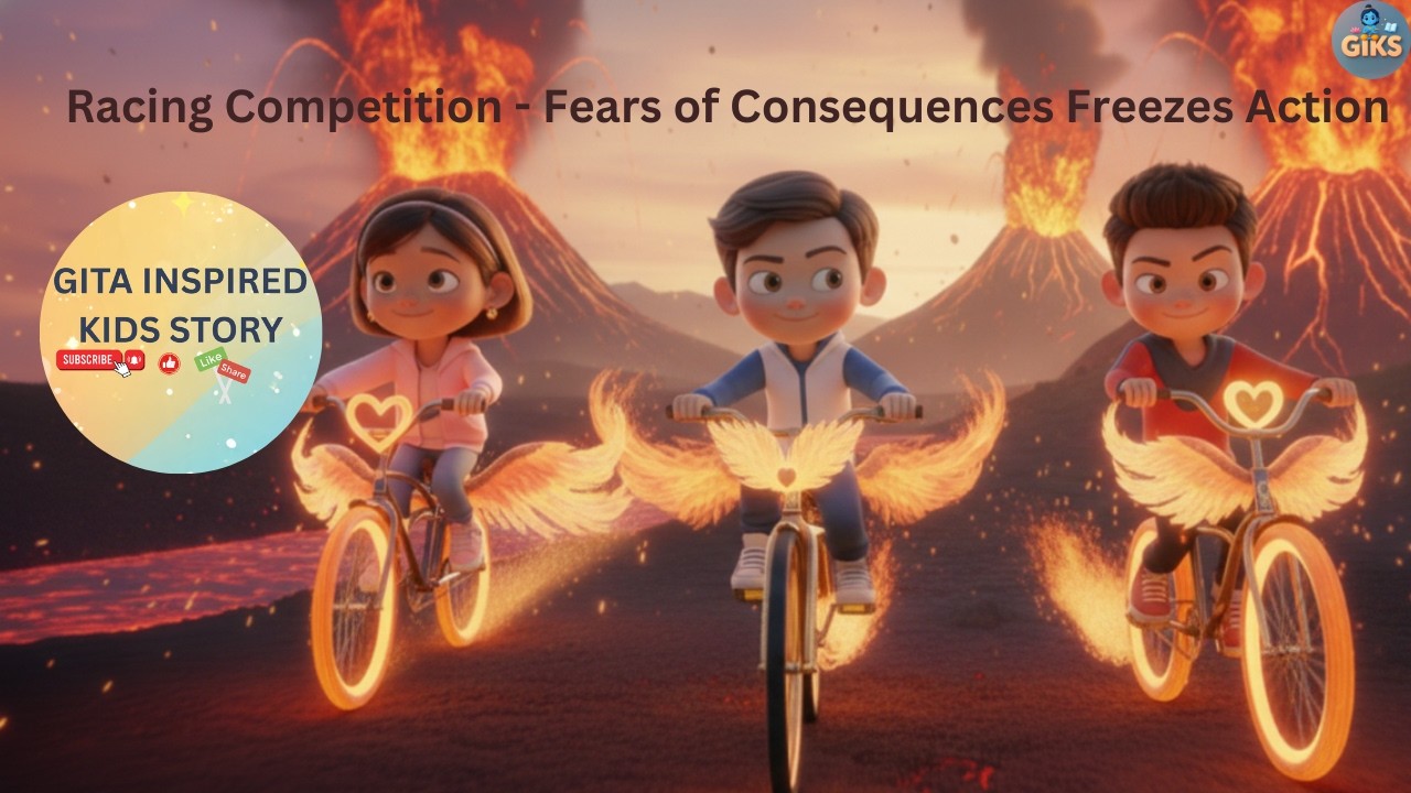 Why Kids Freeze When Scared - Bhagavad Gita Story -E4 - Gita(Geeta) Inspired Kids Stories