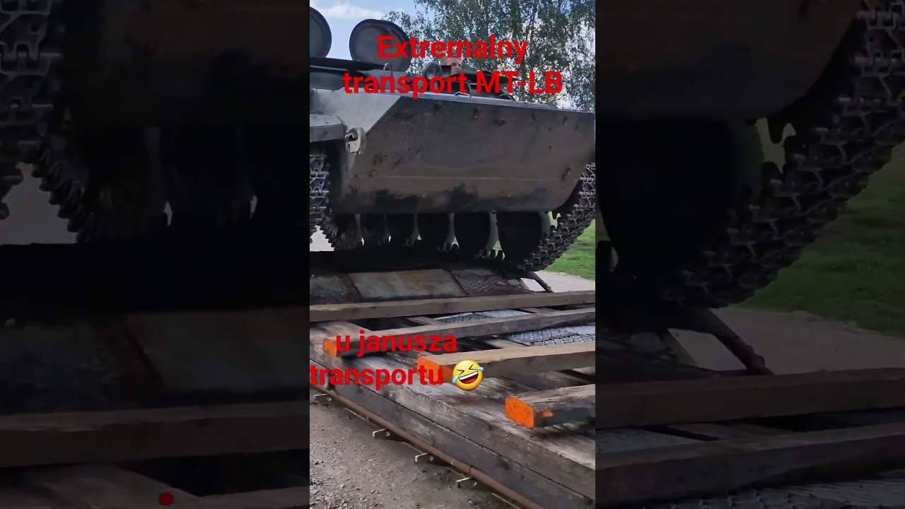 Załadunek transportera MT-LB u Janusza transportu 🤣 #military #army #mechanic #mtlb #mt-lb #hobby