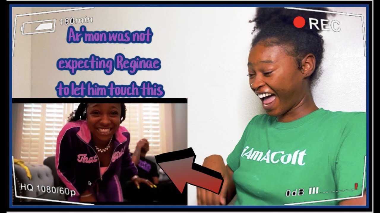 Reginae Carter | SPICY 🔥TOUCH My BODY CHALLENGE 👀🤫FT. Ar'mon | Reaction