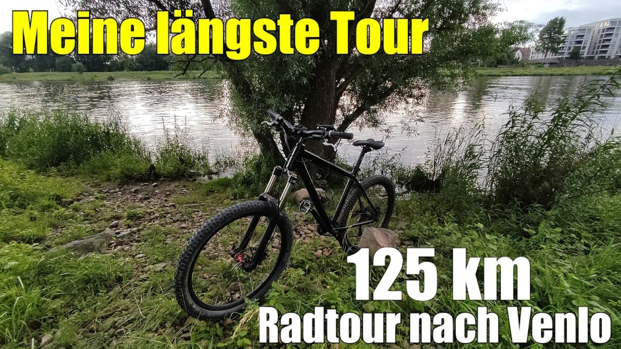 Meine längste Fahrrad Tour 125km zur Maas Niederlande und zurück 🤙 Solo Biketour