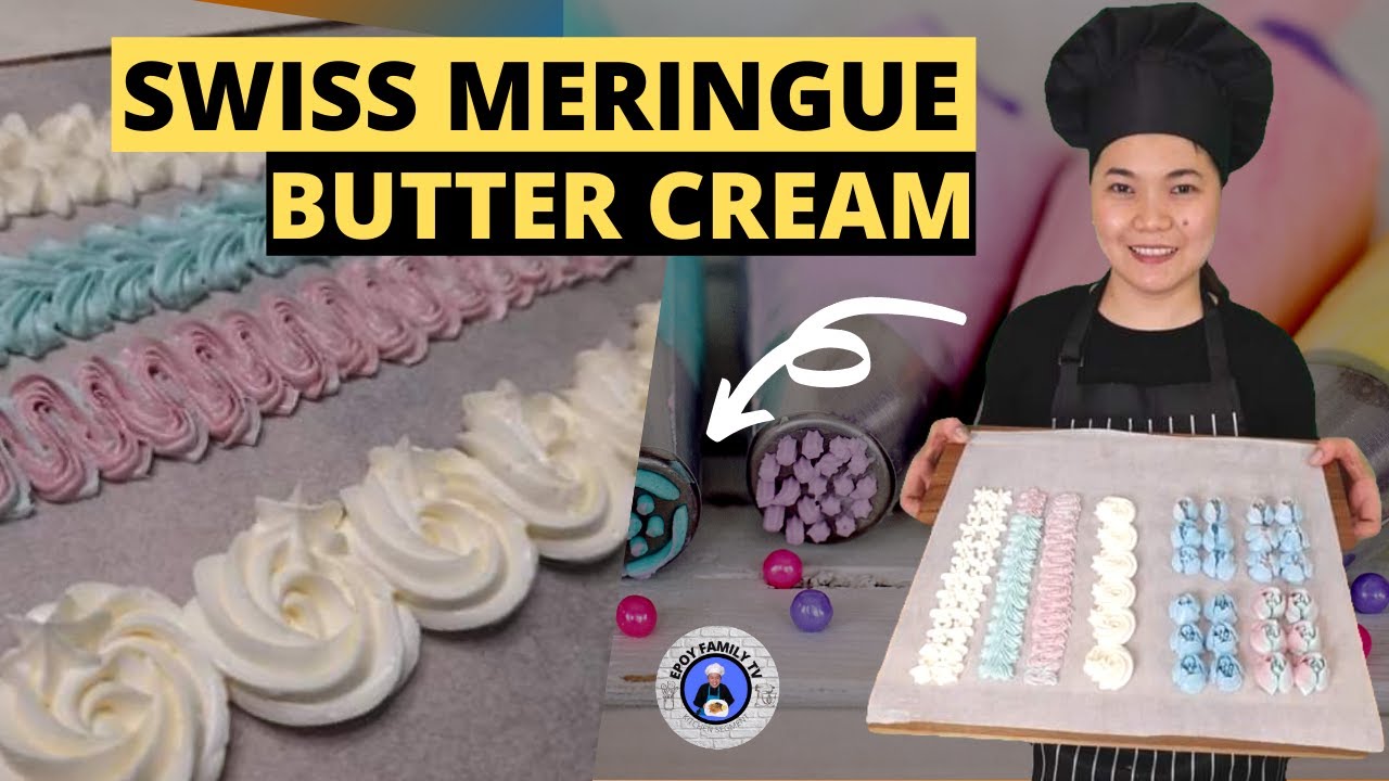 HOW TO MAKE SWISS MERINGUE BUTTER CREAM #icingtip #cakes