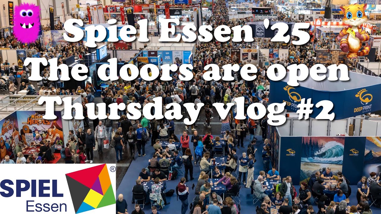 Spiel Essen 2025, четверг — охота за играми — видеоблог №2