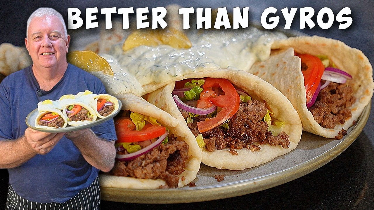 2 Ingredient Wraps + Juicy Greek Beef Better Than Takeaway!