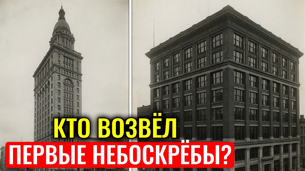 БАШНИ БЕЗ МЕТАЛЛА. Из чего собраны остовы первых небоскрёбов, если нужной технологии не было?