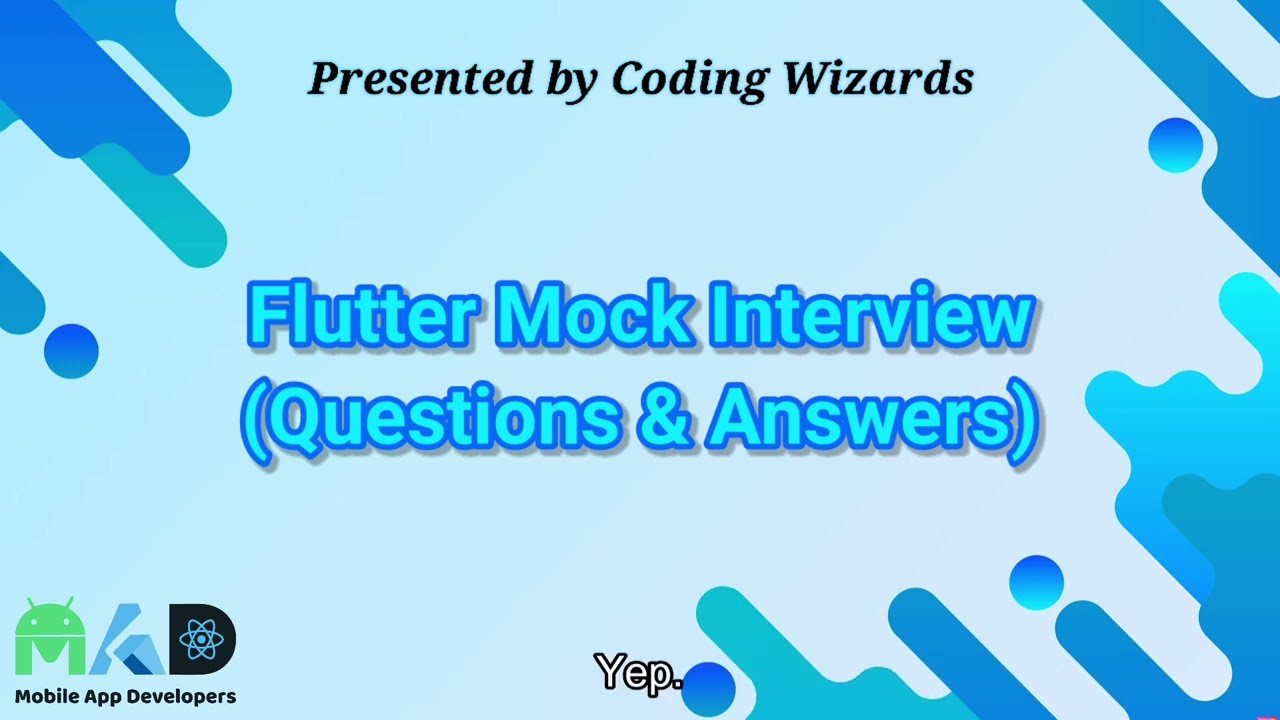 Flutter Mock Interview | Detailed Questions & Answers