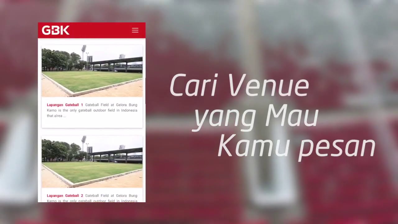 Reservasi Online GBK  Booking Lebih Cepat dan Mudah (ebooking GBK)