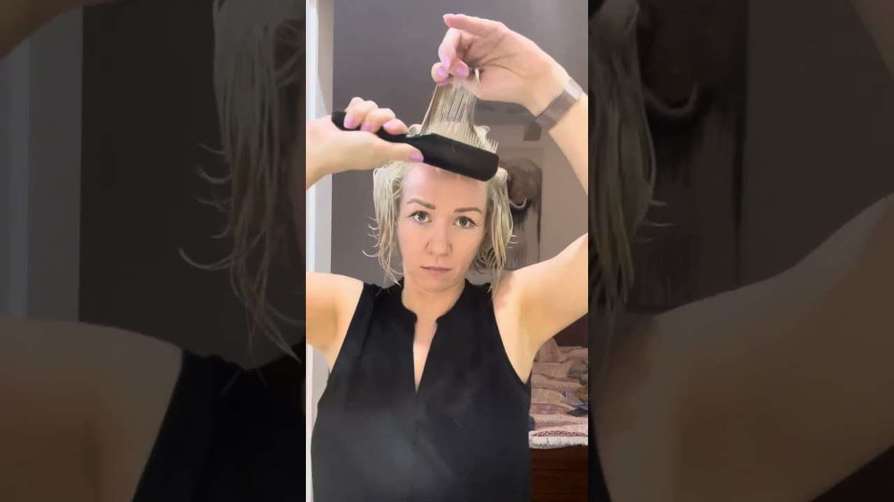 How to diffuse style naturally Curly Hair #curly #hair #blonde #tutorial ￼