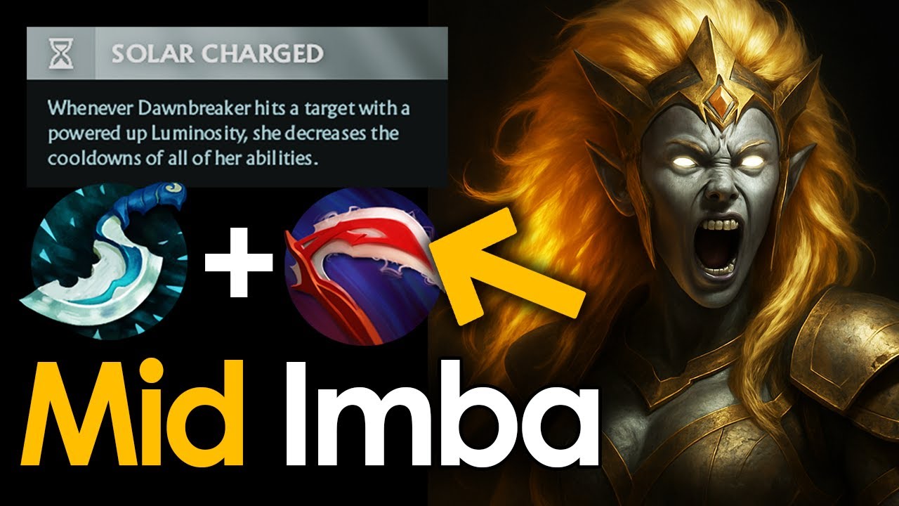 Dawnbreaker Mid – Blink + Desolator = Unstoppable Damage! | Dota 2 Patch 7.39d