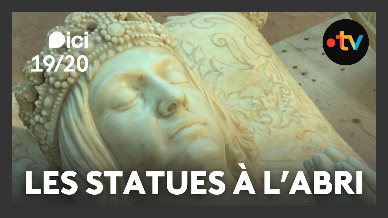 Intempéries : les statues de la cathédrale de Nantes mises à l'abri