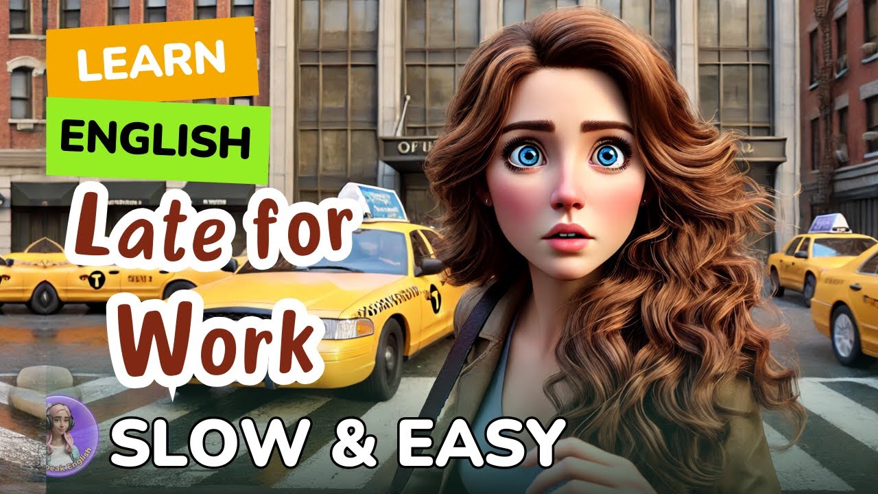 [SLOW] Late for Work | Improve your English | Listen and speak English Practice Slow & Easy