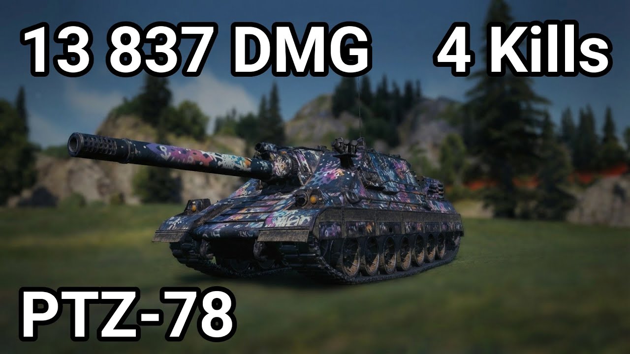 PTZ-78: 13.8K DAMAGE - NEW TIER XI DAMAGE WORLD RECORD? | WoT 2.1.1
