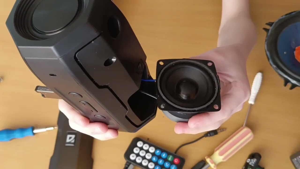 Подключение 13 см сабвуфера к колонке defender g36