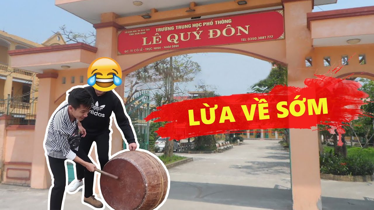 Troll Đánh Trống - Quẩy Tung Trường Học Lừa Học Sinh Về Sớm