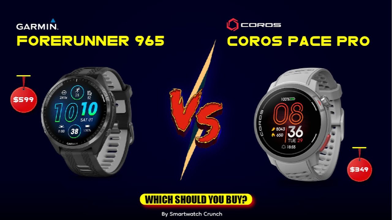 Garmin Forerunner 965 vs Coros Pace Pro: The Ultimate GPS Watch Showdown!