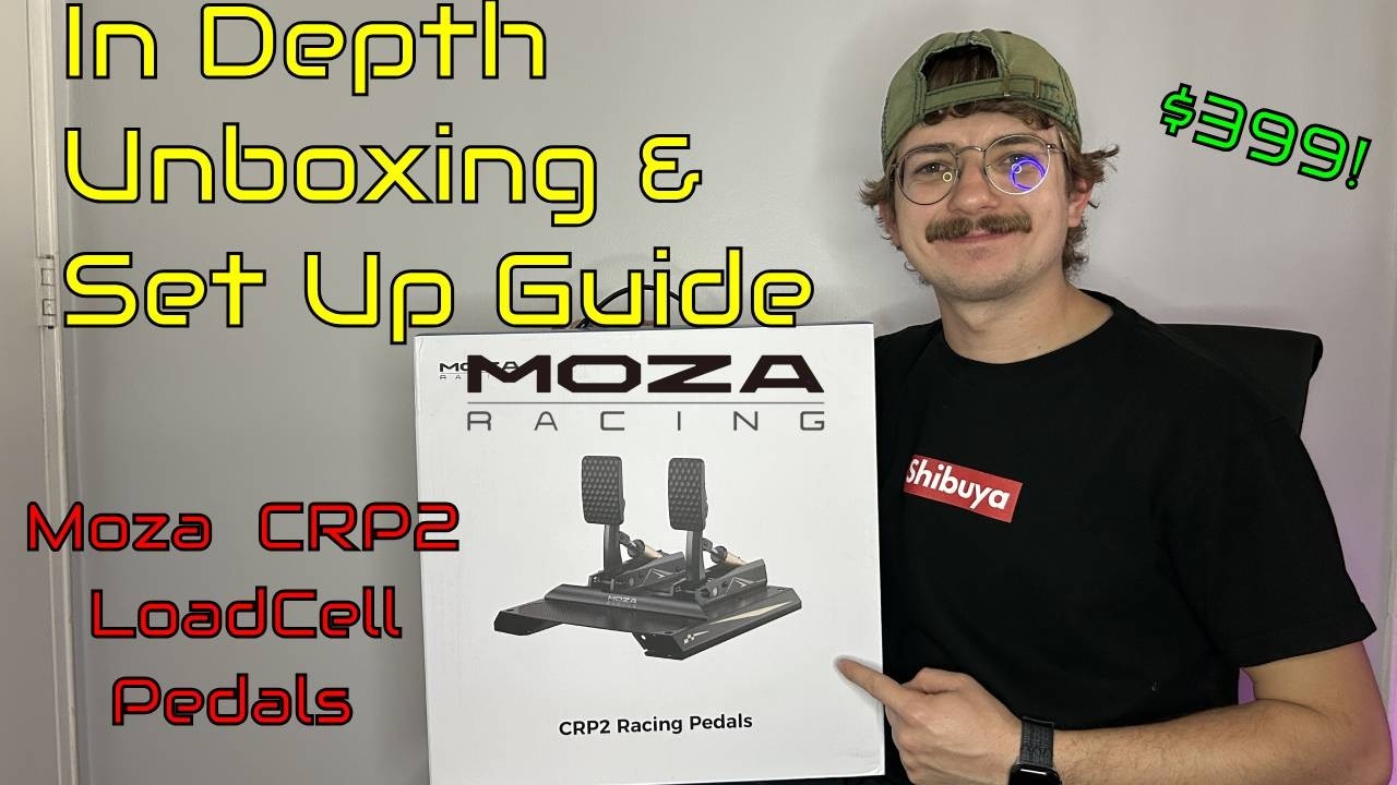 Moza CRP2 Pedals UnBoxing & Setup Guide