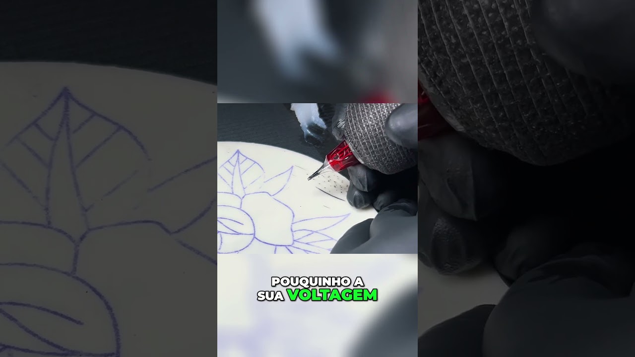 Como encontrar a voltagem certa para fazer tra&ccedil;o #tattoo  #tatuadoriniciante #dicasdetatuagem
