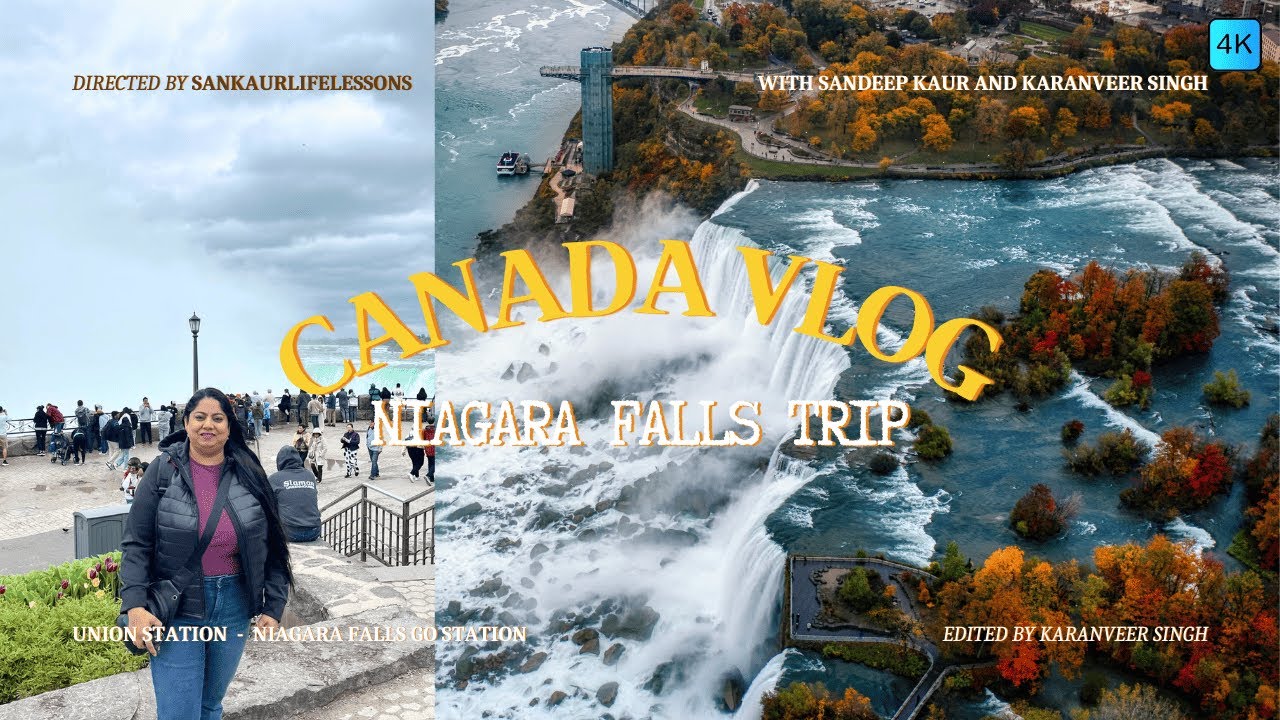Toronto to Niagara Falls by GO Train | Scenic 4K Walking Tour + Vlog from Station to the Falls! 🇨🇦