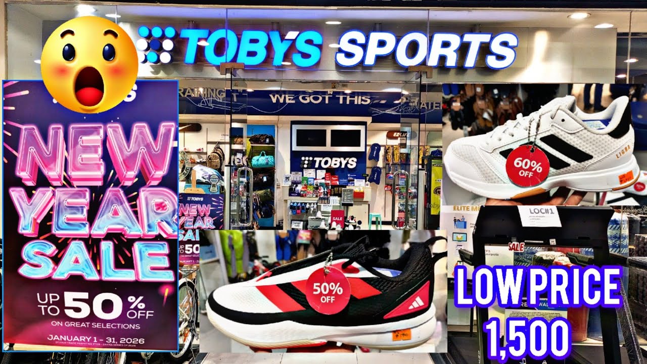 UPDATE Toby's sports New year Sale up to 50%Off  |located Robinson metro east 