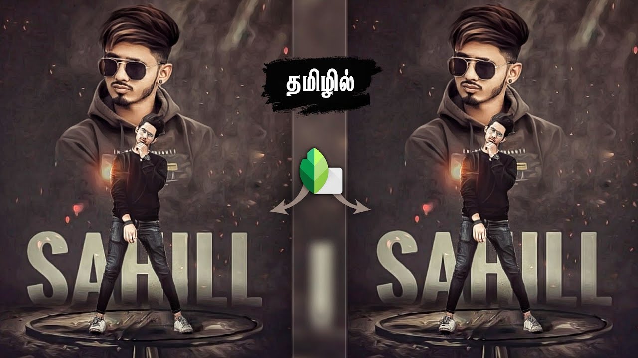 3d name dual photo edit tamil | dual effect edit snapseed tamil