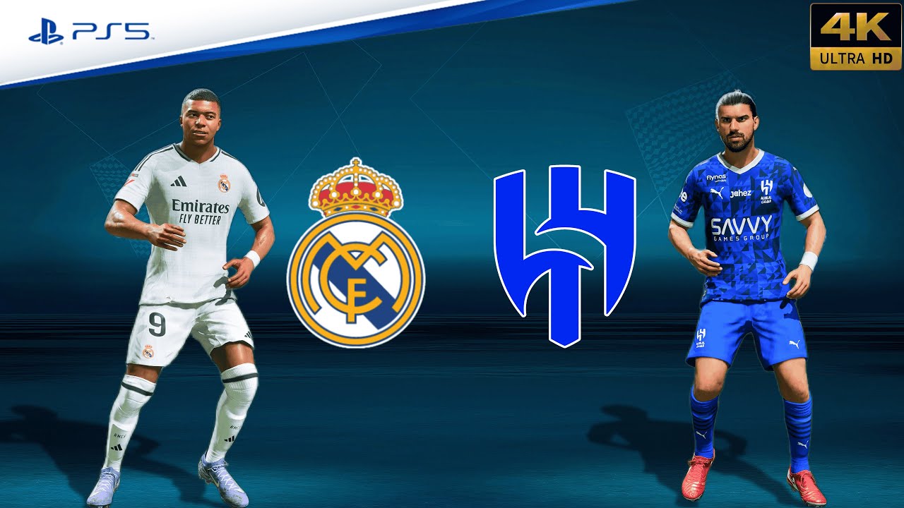FC 25 - Real Madrid vs. Al Hilal Ft. Mbappe, Neves | Full Match | PS5™[4K]